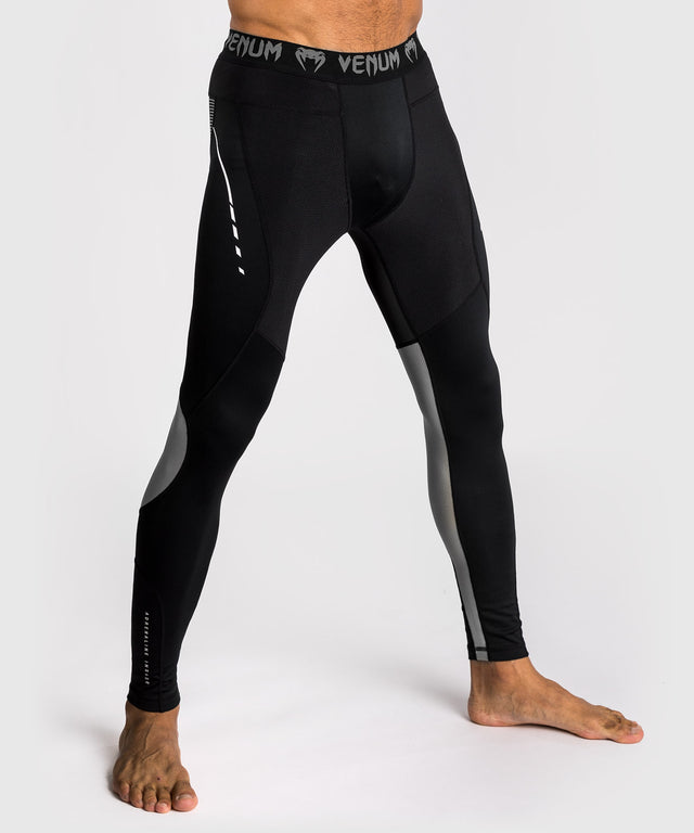 Venum Spats Adrenaline – Schwarz/Silber Grau
