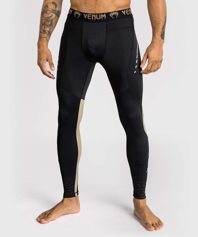 Shorts de compression Venum Adrenaline – Noir/Sable
