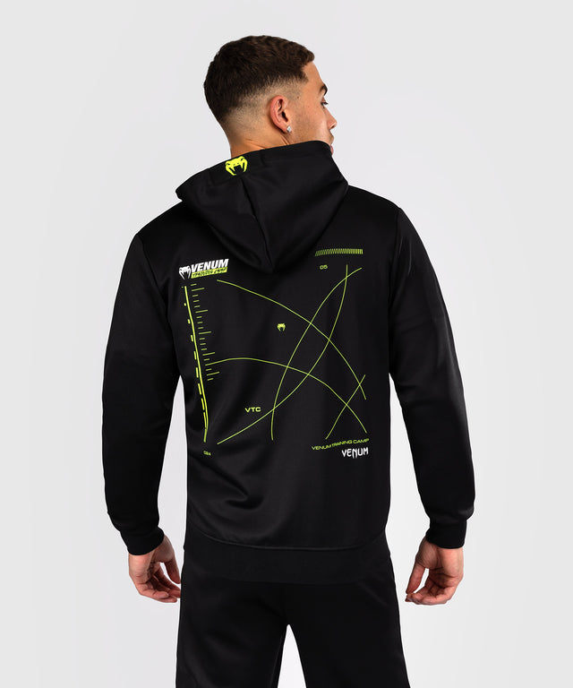 Venum Training Camp 4.0 Full-Zip Hoodie - Czarny/Neon Zielony