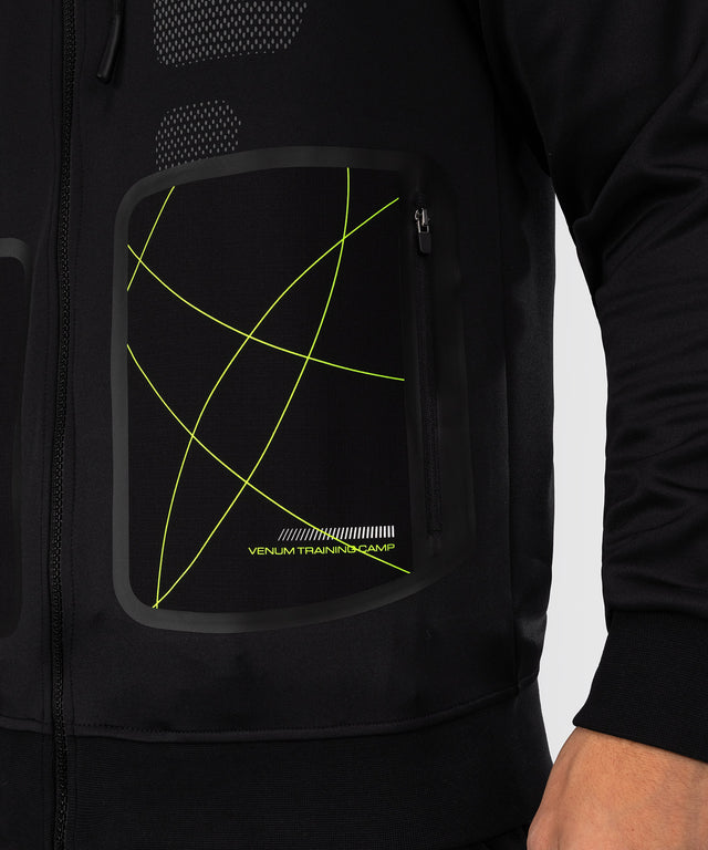 Venum Training Camp 4.0 Full-Zip Hoodie - Czarny/Neon Zielony