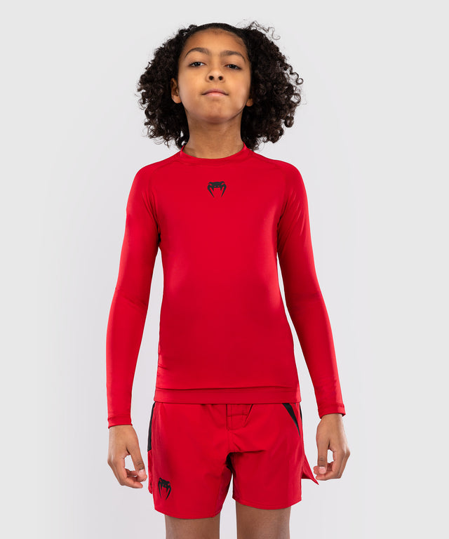 Venum Contender Rashguard Lange ærmer Børn - Rød