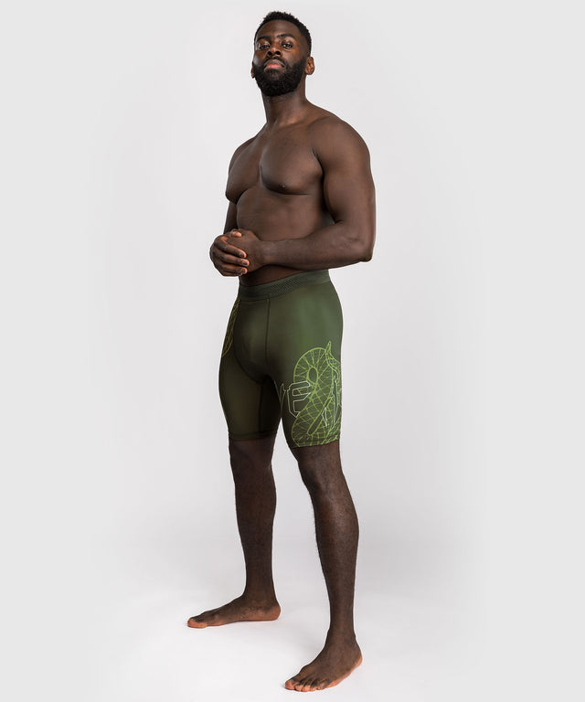 Calções de compressão Venum Serpenti – Verde cáqui
