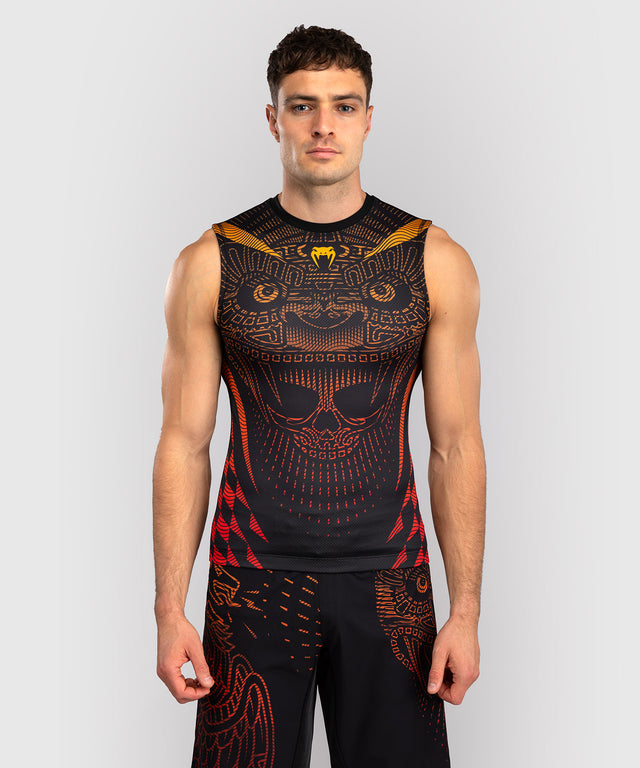 Rashguard Venum Quetzal Fury senza maniche – Nero/Rosso