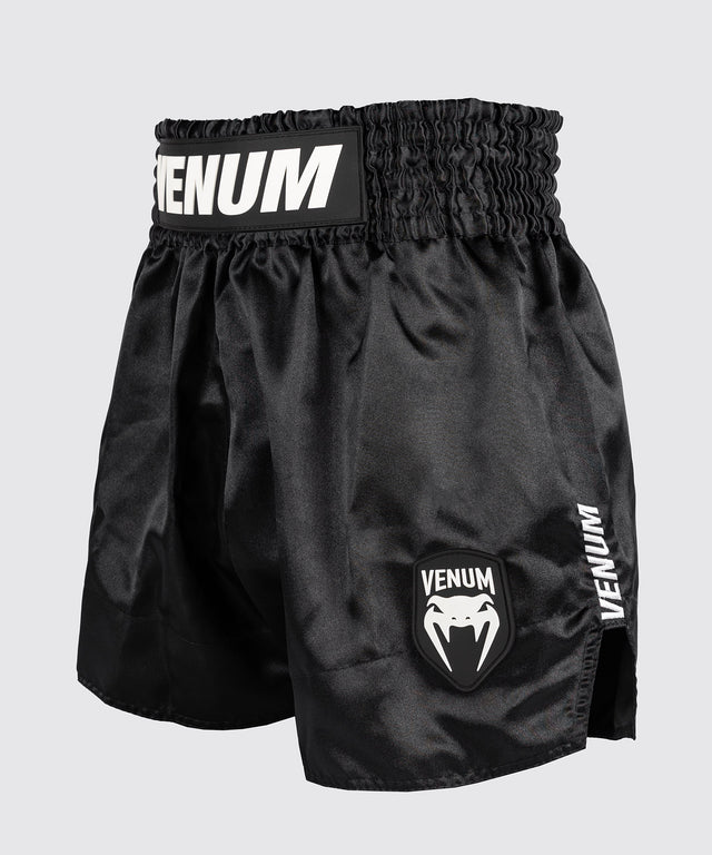 Calções de Muay Thai Venum Classic Evo – Preto/Branco
