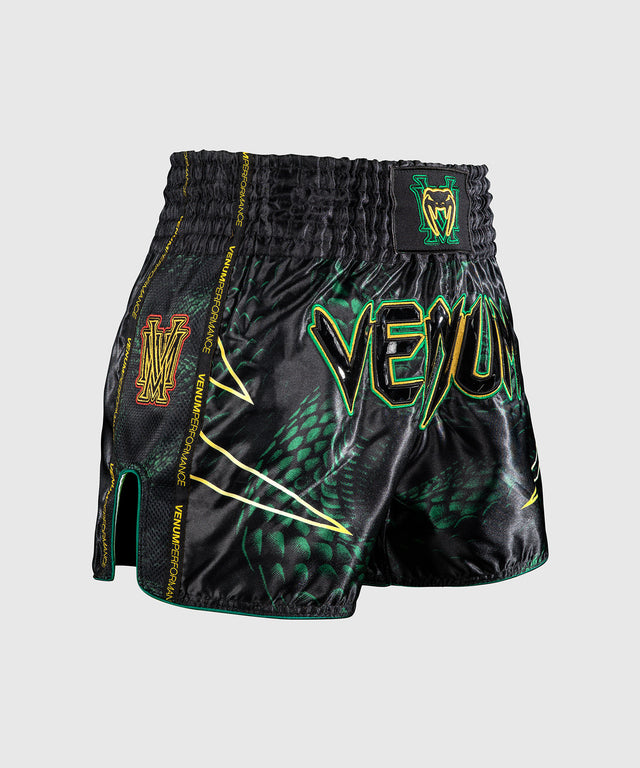 Pantaloncini Muay Thai Venum Matupa – Nero/Verde/Oro