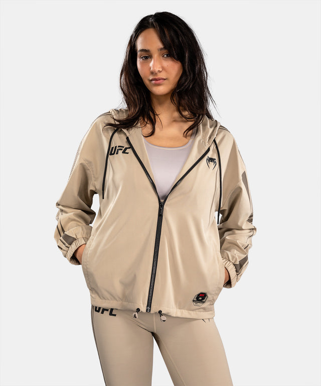 Hoodie zippé Venum UFC Unity femme – Beige