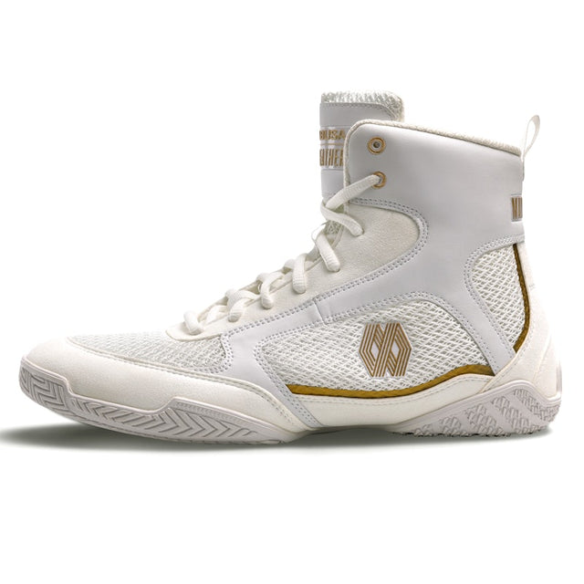 Botas de boxe Hayabusa x Mayweather Champ – Branco/Ouro