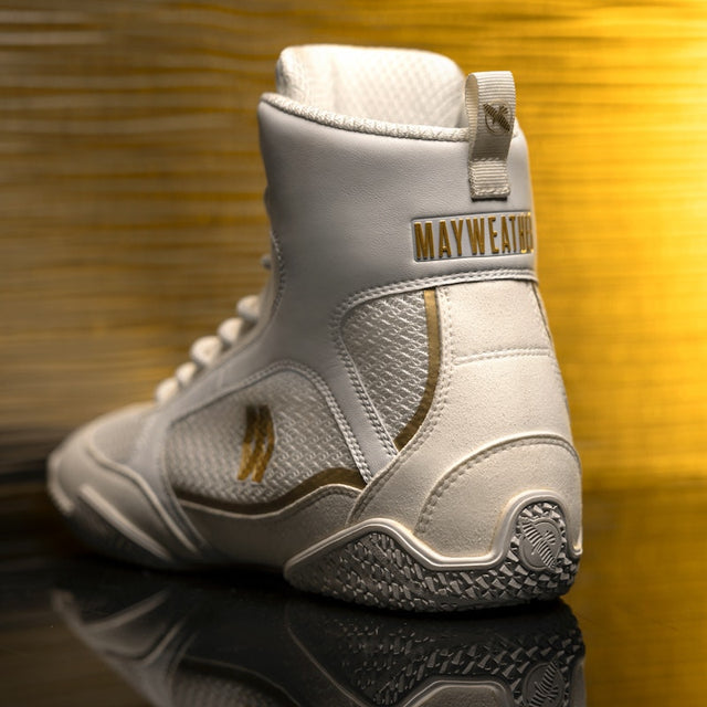 Botas de boxe Hayabusa x Mayweather Champ – Branco/Ouro
