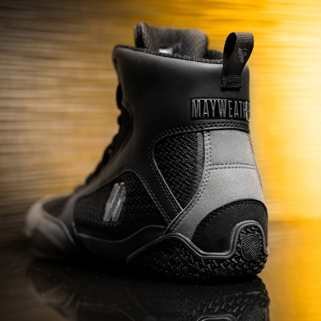 Chaussures de boxe Hayabusa x Mayweather Champ – Noir/Gris