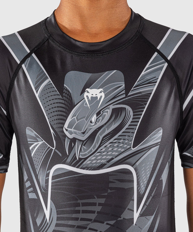 Venum Rashguard Crimson Viper 2.0 Short Sleeve Kids – Black/Grey