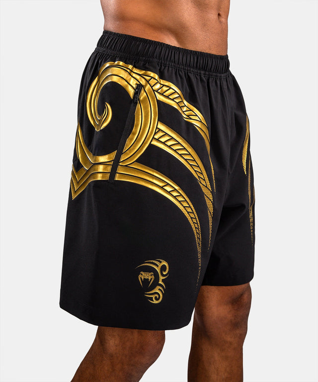 Shorts d'entraînement Venum x Mike Tyson Tiger – Noir/Or
