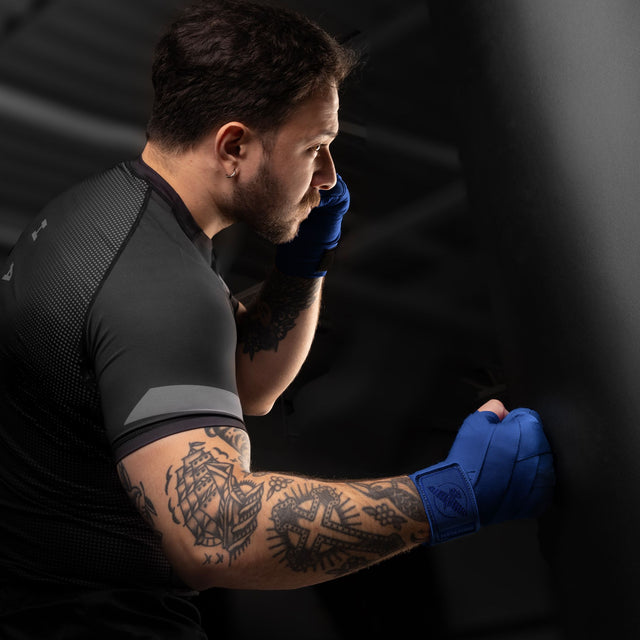 Bende da boxe Hayabusa Knuckle Guard – Blu