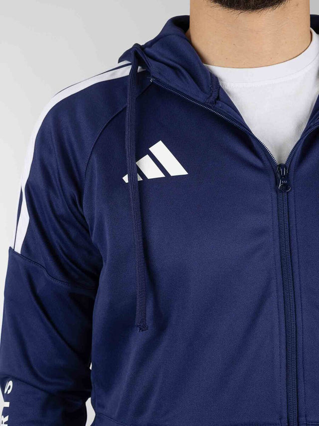Casaco de treino Adidas Community Sports – Azul-escuro/Branco