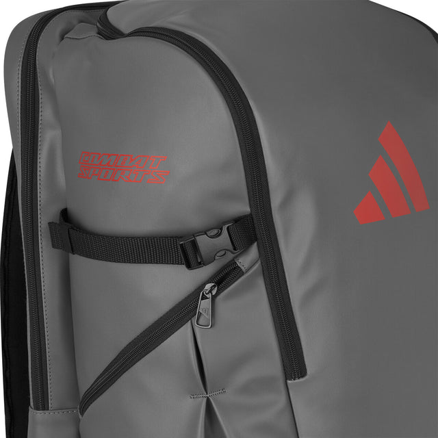 Saco de desporto Adidas Combat Sports L – Cinzento/Vermelho
