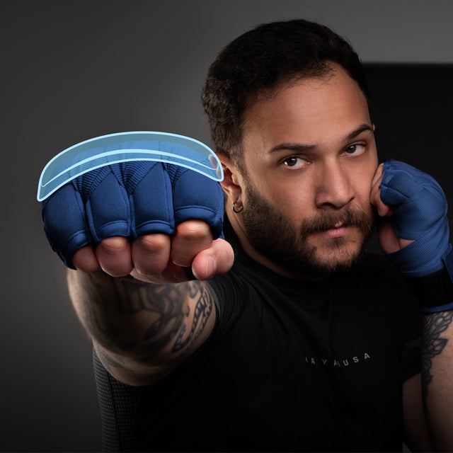 Bende da boxe Hayabusa Knuckle Guard – Blu