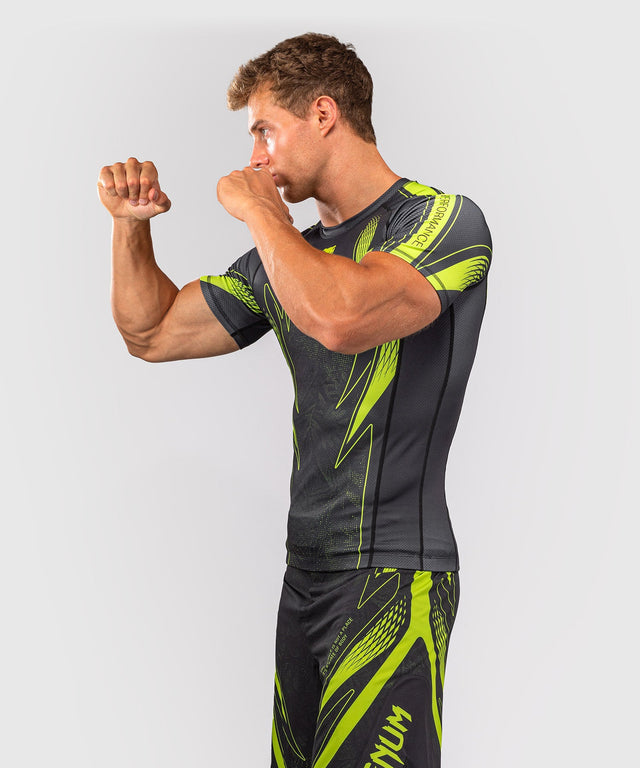 Rashguard Venum Amazonia Reborn manches courtes – Noir/Vert