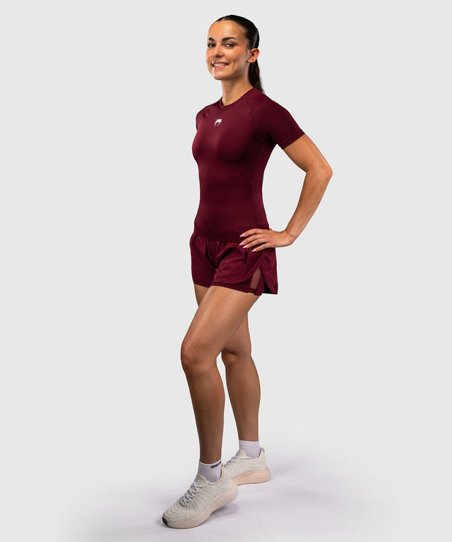 Venum Rashguard Aero XT Kurzarm – Pflaume