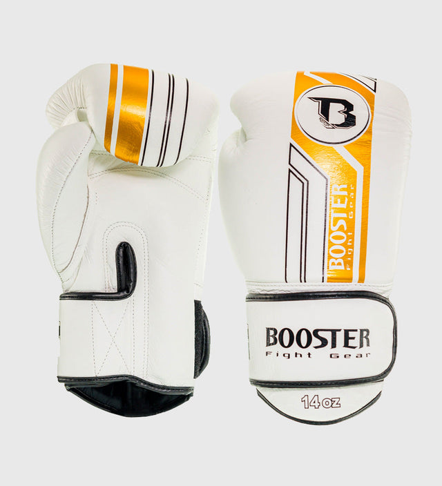 Booster Boxningshandskar - Vit/Guld - Boxningshandskar