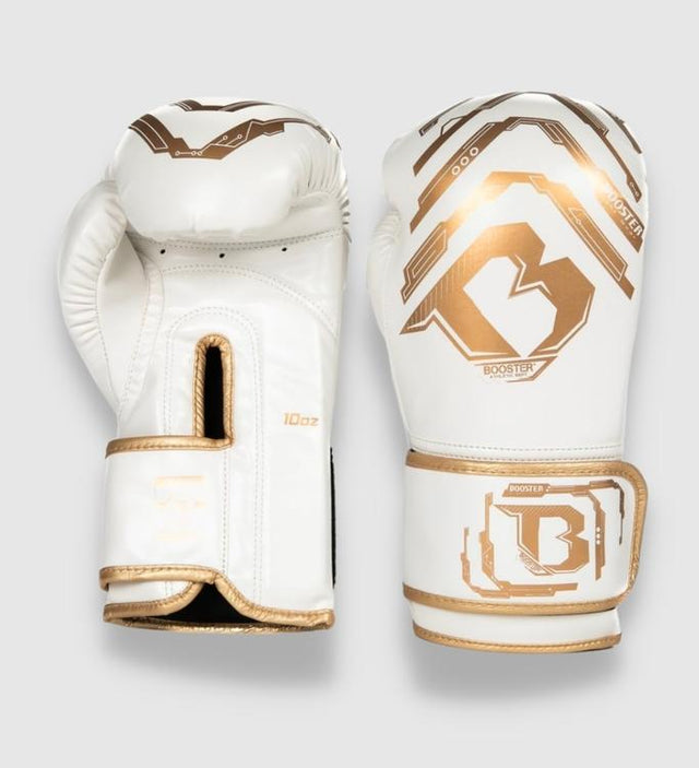 Gants de boxe Booster Kickboks Youth Elite Kids – Blanc/Or
