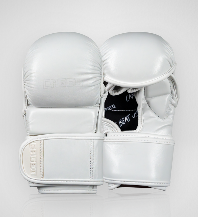 Caged MMA-handskar 'X Series' Sparring – Vit/Vit – MMA-handskar