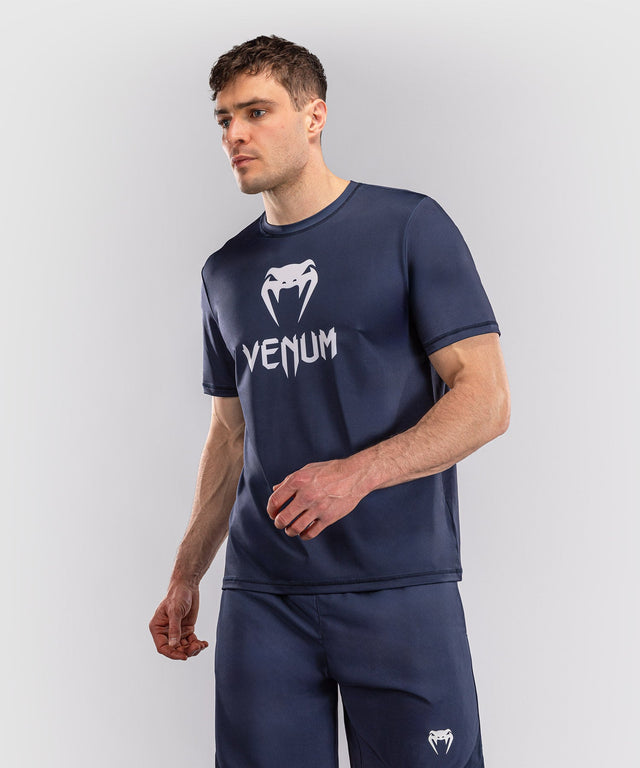 Venum T-Shirt Classic Dry Tech – Navy/White