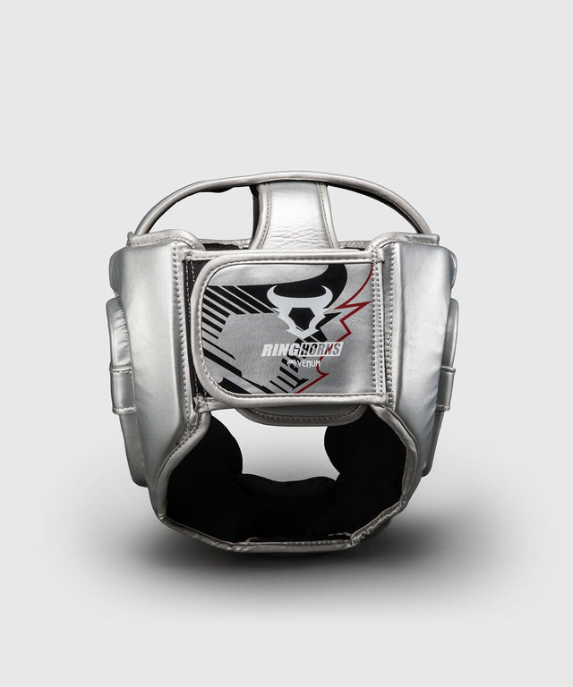 Casco Ringhorns Charger – Argento/Nero - vista posteriore