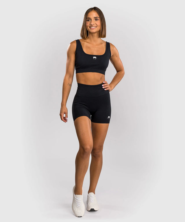 Pantaloncini a compressione Venum Sculpt da donna – Nero/Bianco