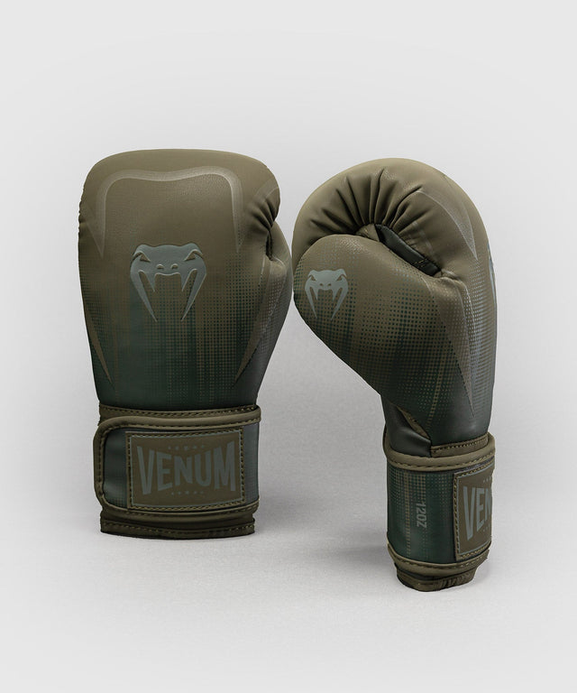 Luvas de boxe Venum Stealth – Caqui/Verde-escuro