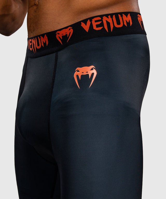 Pantaloncini a compressione Venum Thunder Dragon – Nero/Grigio/Rame
