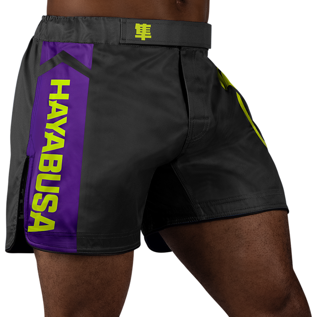 Shorts de MMA Hayabusa Icon – Noir/Néon