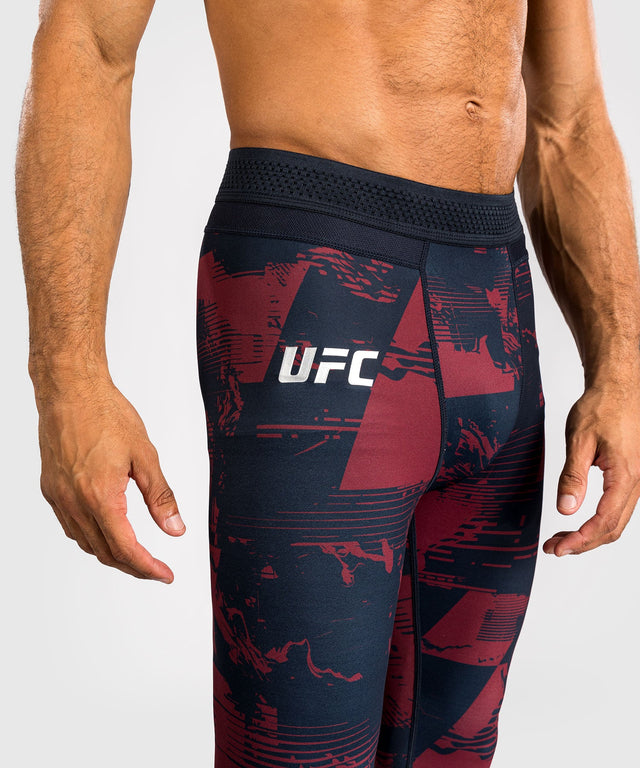 Pantaloncini a compressione Venum UFC Zenith – Blu navy/Bordeaux/Argento