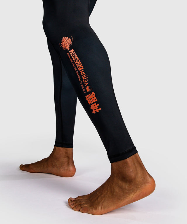 Pantaloncini a compressione Venum Thunder Dragon – Nero/Grigio/Rame