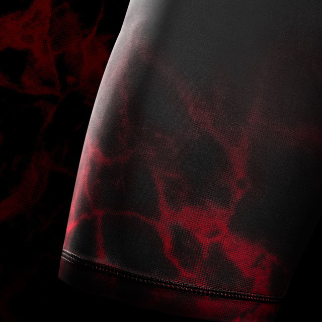 Shorts de compression BJJ Hayabusa x UFC – Noir/Rouge