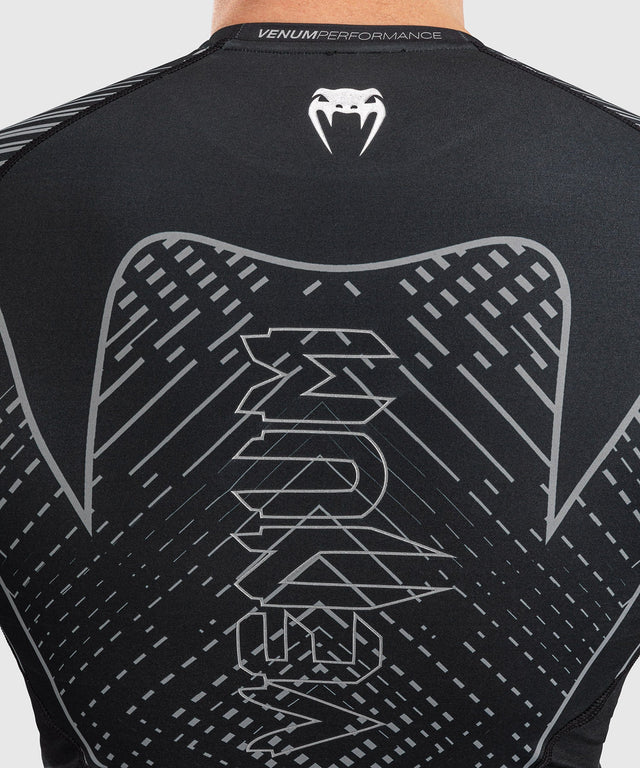 Rashguard Venum Midnight Fury s dlouhými rukávy – Černá/Šedá/Stříbrná
