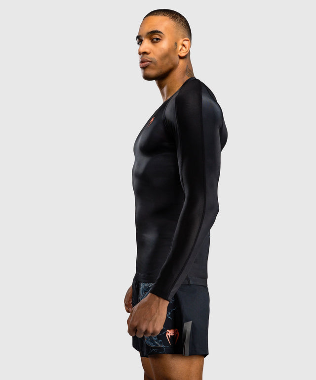 Rashguard Venum Thunder Dragon Maniche Lunghe – Nero/Grigio/Rame