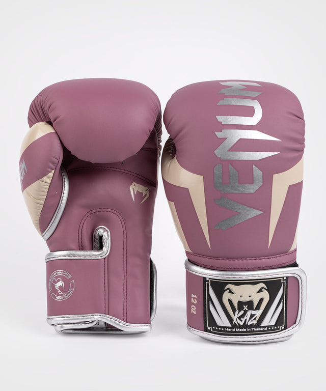 Venum Bokshandschoenen x Kaz - Donkerorchidee/Zilver