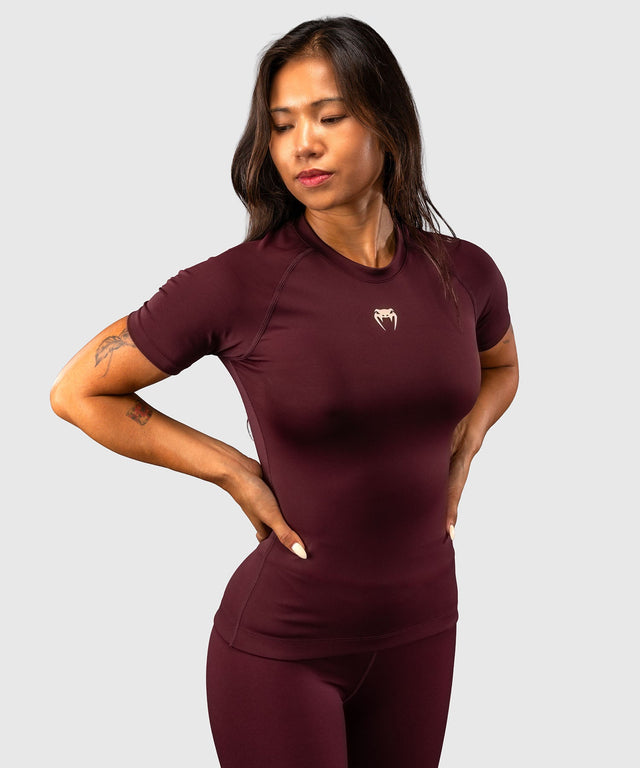 Venum Rashguard Talisman Korte Mouwen - Pruim