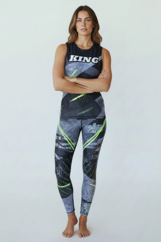 Rashguard King Pro Boxing Shadow 2 da donna – Nero