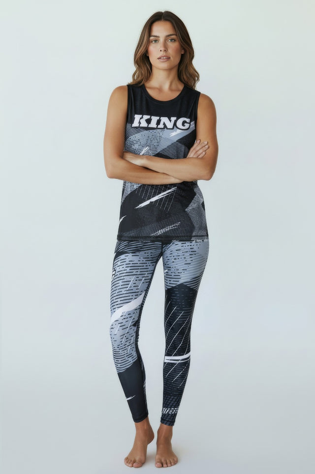 Pantaloncini a compressione King Pro Boxing Shadow Donna – Nero