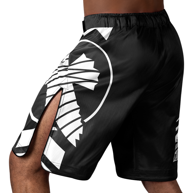 MMA trenky Hayabusa Icon Lang – Černé/Bílé