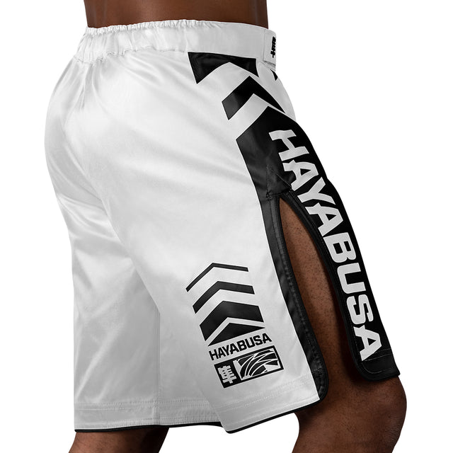 MMA trenky Hayabusa Icon Lang – Bílé/Černé