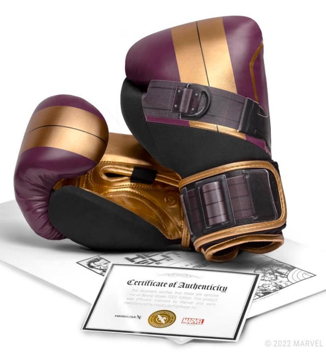 Luvas de boxe Hayabusa Batroc – Roxo/Ouro/Preto