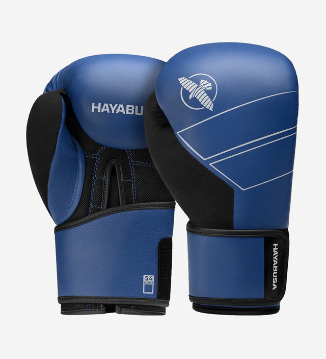 Hayabusa Boxhandschuhe S4 Leder – Blau – Boxhandschuhe