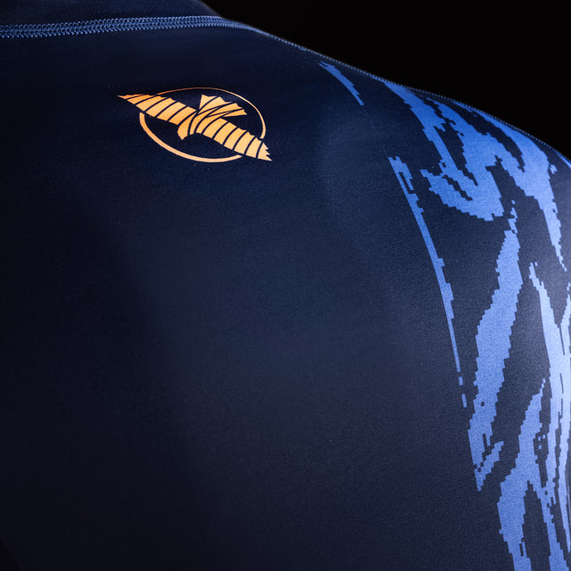 Hayabusa Rashguard Apex Kurzarm – Dunkelblau