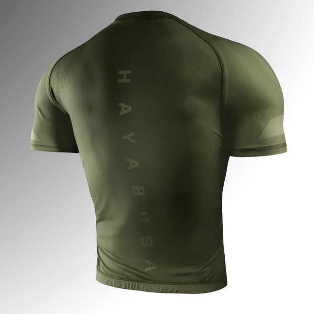 Rashguard Hayabusa Core Manga Corta – Verde Oscuro