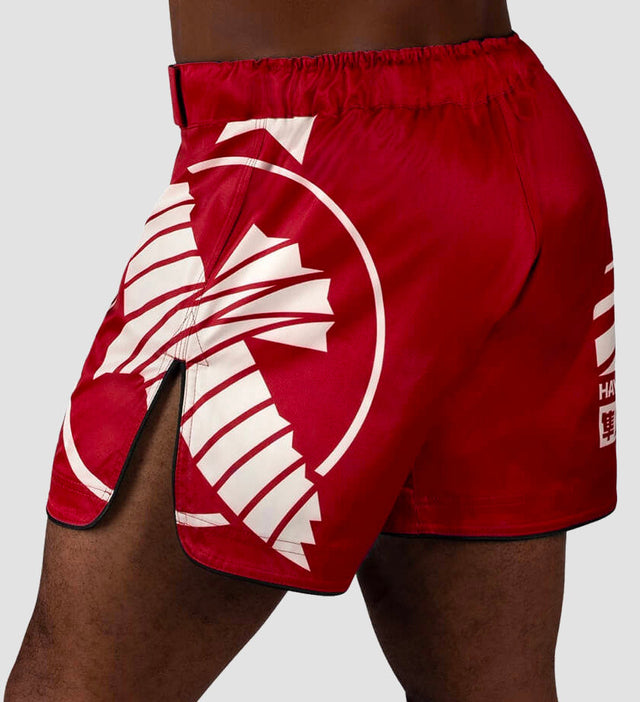 Hayabusa MMA-shorts Icon – Rød/Hvid