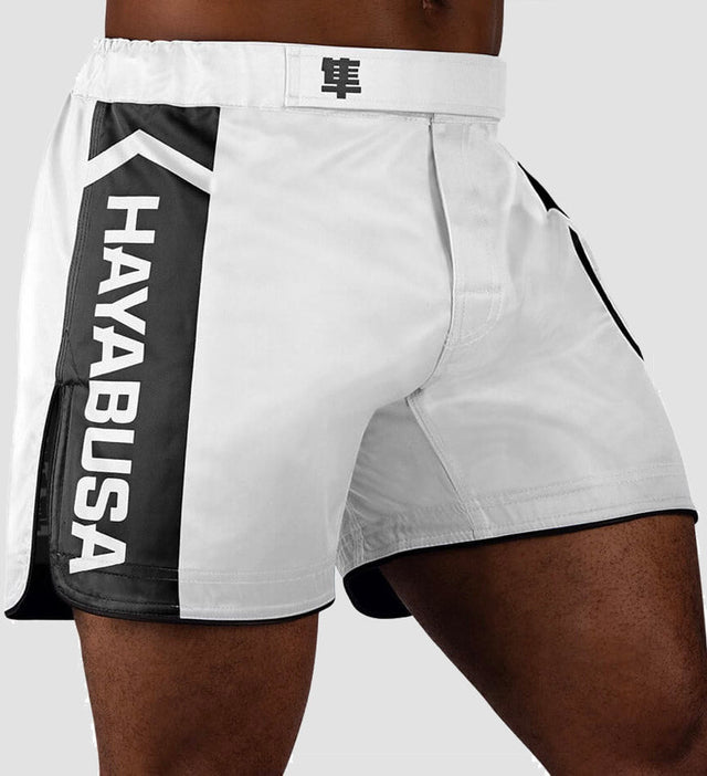 MMA trenky Hayabusa Icon – Bílé/Černé