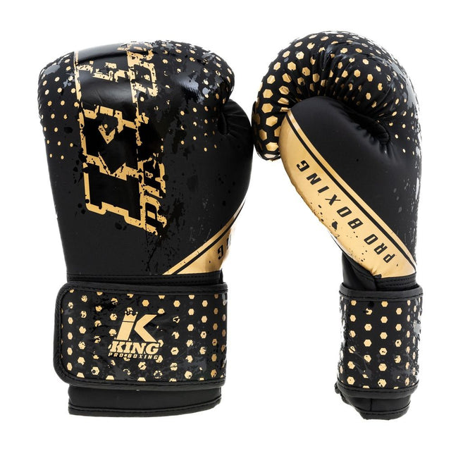 Luvas de boxe King Pro Boxing Hexagon Criança – Preto/Ouro