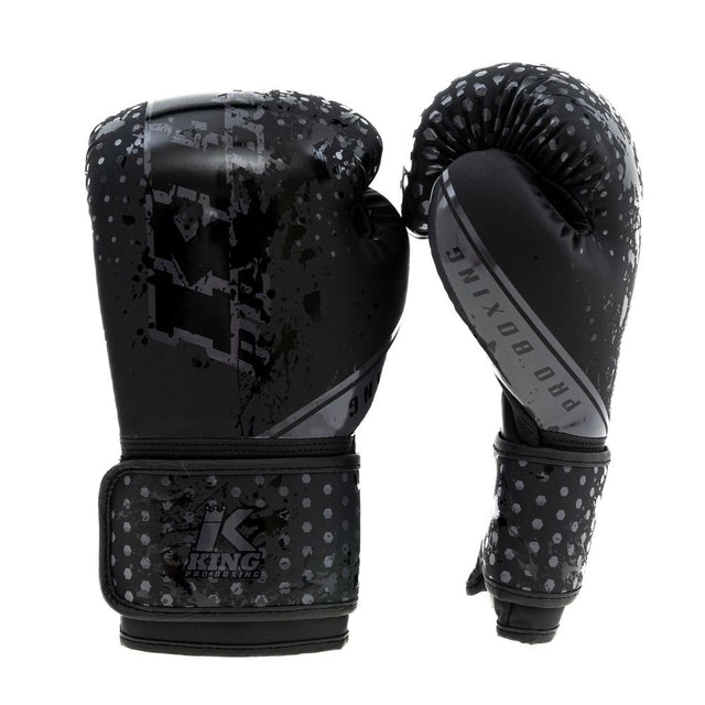 King Pro Boxing Boksehandsker Hexagon Børn - Sort/Sort