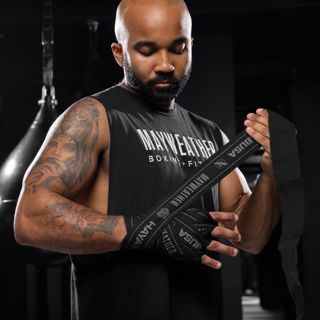Hayabusa x Mayweather Håndbind Stretch - Sort/Grå